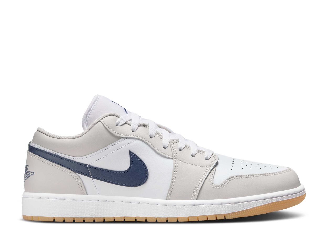 Air Jordan 1 Low Midnight Navy Neutral Grey (10224195141959)