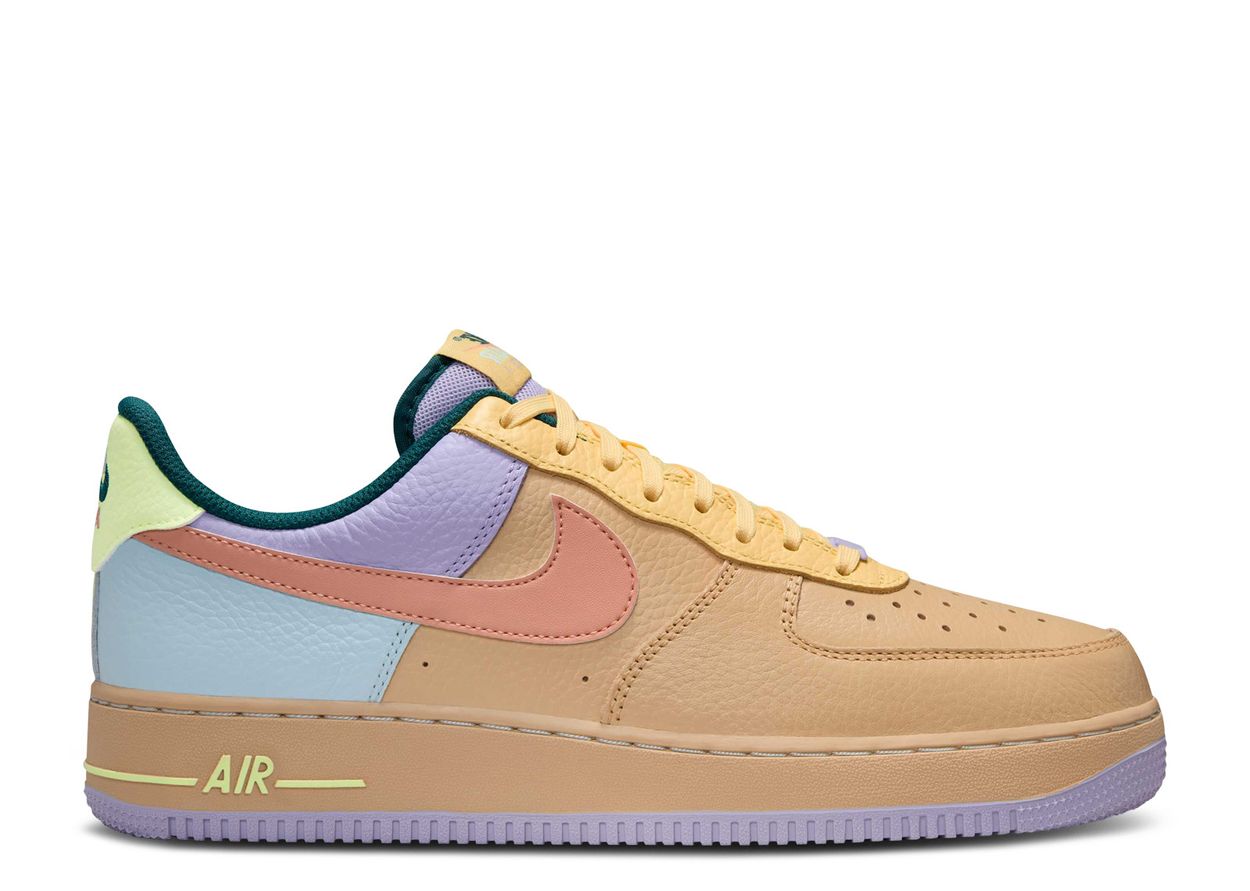 Nike Air Force 1 Low '07 Sesame Hydrangeas Soft Yellow Apricot Agate (10224327786823)